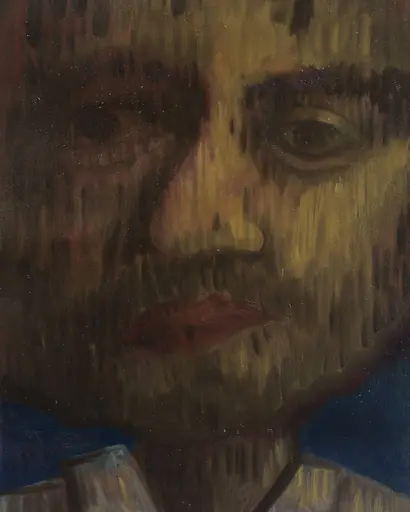Sad Painter Eyes, 2024, oil on canvas